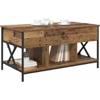 vidaXL Salontafel Oud Hout 100 x 55 x 48,5 cm Bewerkt hout