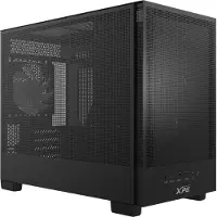 ADATA VALOR MESH NANO Midi-tower PC-behuizing Zwart 1 voorgeïnstalleerde ventilator, Stoffilter