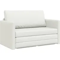 vidaXL Slaapbank Wit 124 x 71 x 78 cm Kunstleer