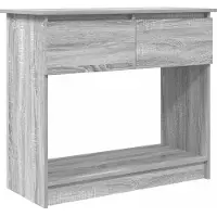 vidaXL Wandtafel met lades 85,5x38,5x74,5 cm grijs Sonoma