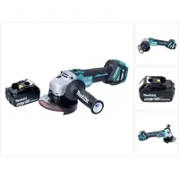 Makita DGA 513 T1 accu haakse slijper 18 V 125 mm borstelloos + 1x oplaadbare accu 5.0 Ah - zonder lader