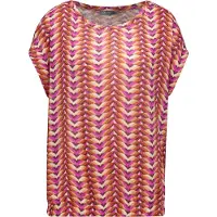 Geisha Top Lila/orange Size: S | Blouses Outlet | Dames | Oranje