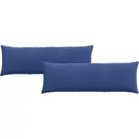 vidaXL Zitkussens 2 pcs Politieblauw 120 x 40 cm Corduroy stof