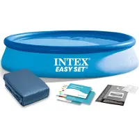 Intex Tuinuitbreidingszwembad 366 x 76 cm 2 in 1 28130