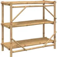 vidaXL Rek 3-laags 100x40x90 cm bamboe
