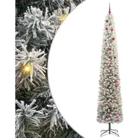 vidaXL Kunstkerstboom Groen 300 cm PVC en Staal en Kunststof