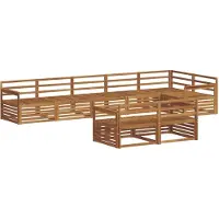 vidaXL Buiten bank set 8 st Naturel Massief Acacia Hout