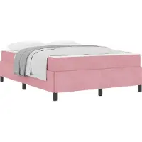 vidaXL Bedframe Roze 160 x 200 cm Stof