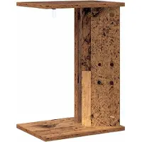 vidaXL Bijzettafel Oudhout 35 x 25 x 50 cm Bewerkt hout