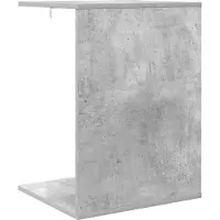 vidaXL Bijzettafel Beton Grijs 45 x 40 x 62,5 cm Bewerkt hout