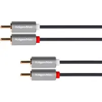 Krüger&Matz 2RCA-2RCA-Kabel, 10 m Basic