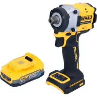 DeWalt DCF 922 N accu-slagmoersleutel 18 V 406 Nm 1/2" borstelloos + 1x Powerstack-accu 1,7 Ah - zonder oplader