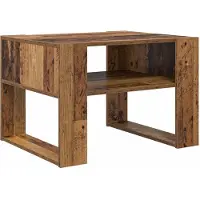 vidaXL Salontafel Oudhout 66 x 53 x 45 cm Bewerkt hout