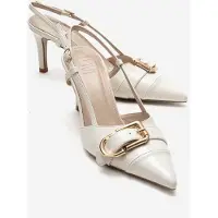 Prologue Noen Gesp Spitse Neus Stiletto Pump