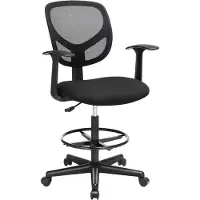 Songmics Ergonomische bureaustoel met armleuningen
