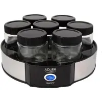 Adler Yogurt Maker + 7 glazen - 8 delig