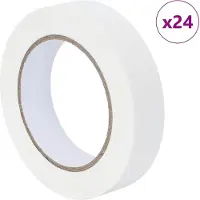 vidaXL Schilder Maskering Tapes 24 st Wit 25mm x 50m Papier