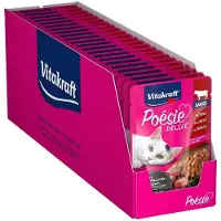 Vitakraft Poesie Delice Sauszakje Kattenvoer Rundvlees 85g 23 Eenheden
