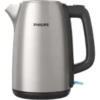 Philips Viva Collection HD9353/90 elektrische waterkoker, 1,7 liter, 2060 W, zwart, roestvrij staal