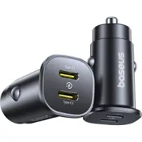 Baseus Gotrip 2 USB-C autolader, 30W, zwart