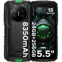 Doogee Fire 3 Ultra Rugged Smarphone, 6GB+18GB)/256GB, Groen