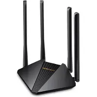 Mercusys MR30G, Wi-Fi 5 (802.11ac), Dual-band (2,4 GHz / 5 GHz), Ethernet-aansluiting, Zwart, Router voor op het bureau