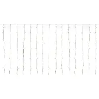 Salcar , 6 x 1 meter, 300 LED-lichtketting, "IJzelregen", kerstverlichting, lichtgordijn. 9 lichtmodi en geheugenfunctie