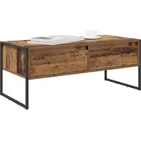 vidaXL Salontafel Oud Hout 100 x 46 x 40 cm Bewerkt hout