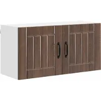 vidaXL Wandkast LUCCA Bruin eiken 80 x 31 x 40 cm Bewerkt hout