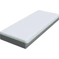 vidaXL Matras Medium zacht 70 x 200 cm Wit en Grijs