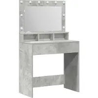 vidaXL Kaptafel Beton Grijs 78,5 x 41 x 135 cm Bewerkt hout