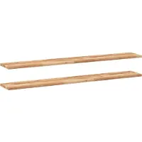 vidaXL Wandschappen 2 st zwevend olieafwerking 160x20x2 cm acaciahout