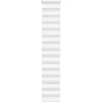 vidaXL Zebra rolgordijn 40x200 cm stofbreedte 35,9 cm polyester wit