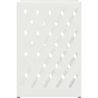 vidaXL Regen Paraplu Stand Wit 28 x 12 x 41 cm Staal