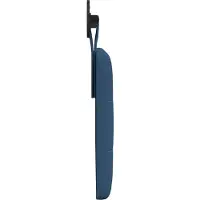 vidaXL Hangend hoofdbord Blauw Stof