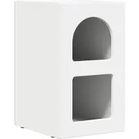 vidaXL Nachtkastje ELST 2 st Wit 29,5 x 33,5 x 50 cm Bewerkt hout