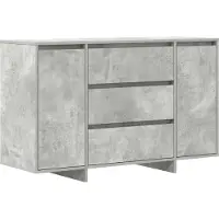 vidaXL Dressoir Beton Grijs 120 x 41 x 75 cm Bewerkt hout