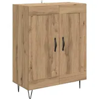 vidaXL Highboard Artisan Eiken 69,5 x 34 x 90 cm Bewerkt hout