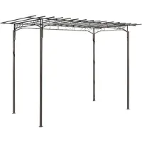vidaXL Stalen rozenboog 215 cm