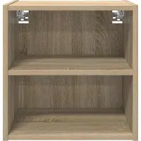 vidaXL - Hangkast - Sonoma - Eik - 40 - x - 29,5 - x - 40 - cm - Bewerkt - hout