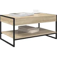vidaXL Salontafel Sonoma 80 x 50 x 40 cm Bewerkt hout