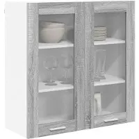 vidaXL Hangkast Grijs Sonoma 80 x 31 x 80 cm Bewerkt hout