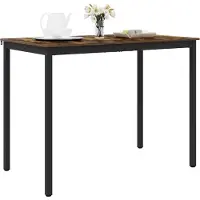 vidaXL Staande Bartafel Bewerkt hout Rechthoekig