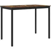 vidaXL Staande Bartafel Bewerkt hout Rechthoekig