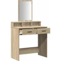 vidaXL Kaptafel Sonoma Eik 79 x 41 x 140 cm Bewerkt hout