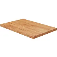 vidaXL Wastafelblad 60x40x2,5cm behandeld massief hout lichtbruin