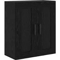 vidaXL Highboard 2 st Zwart Eiken 69,5 x 34 x 180 cm