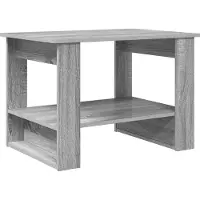 vidaXL Salontafel Grijs Sonoma 72 x 50 x 50 cm Bewerkt hout