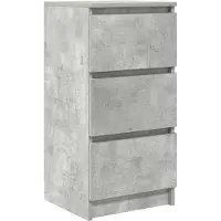 vidaXL Dressoir 37,5x35x76 cm bewerkt hout betongrijs