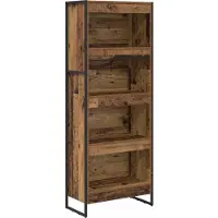 vidaXL Boekenkast 60 x 30 x 155 cm Bewerkt hout Oud Hout